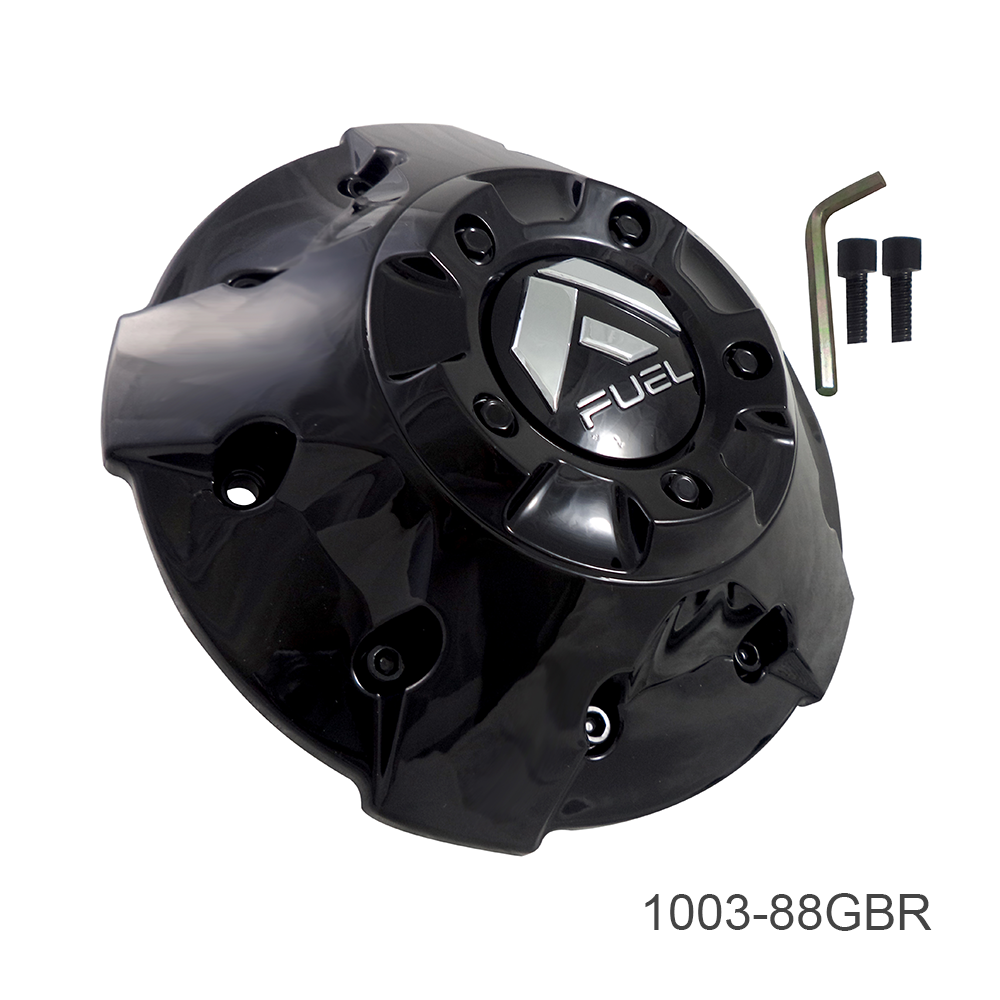Fuel Vandal [ D627 ] - Gloss Black and Milled – fuelwheelcentercaps