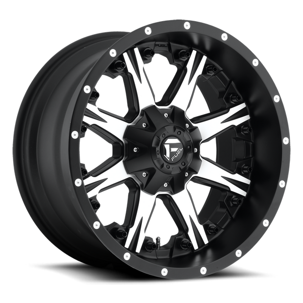 Fuel Nutz [ D541 ] - Black and Machined – fuelwheelcentercaps
