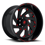 Fuel Vortex [ D638 ] - Gloss Black w/ Candy Red